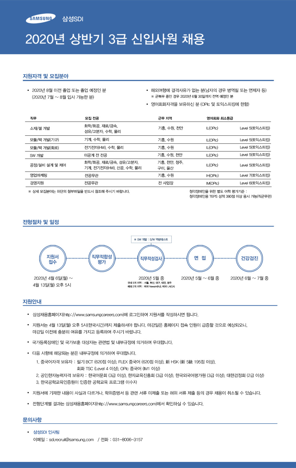 삼성SDI 2020년 상반기 3급 신입사원 채용.jpg